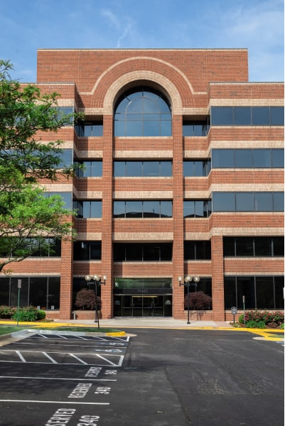 The building in which the dentistry is located in Reston, VA